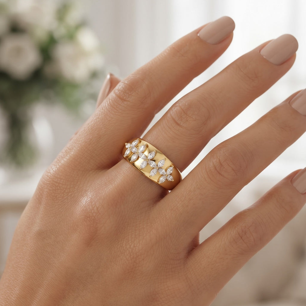The Marquise Bloom Ring